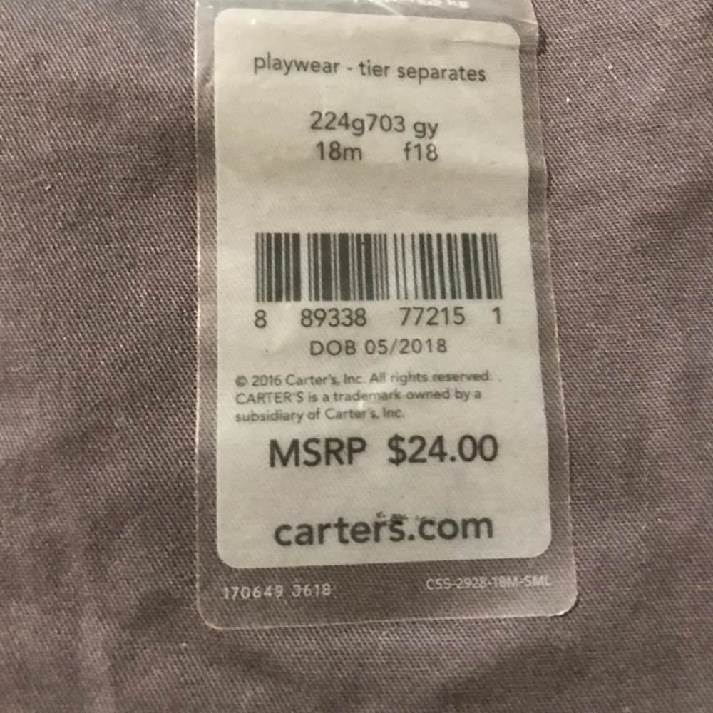 New toddler grey pants - Picture 4 of 6